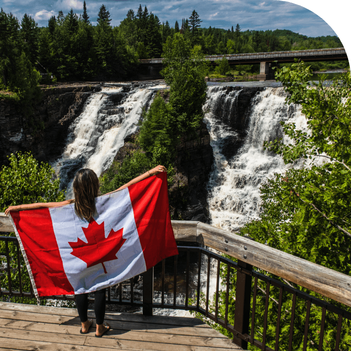 Student with Canada flag | Global sky immigration